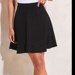 Chic Black Skater Skirt